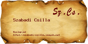 Szabadi Csilla névjegykártya